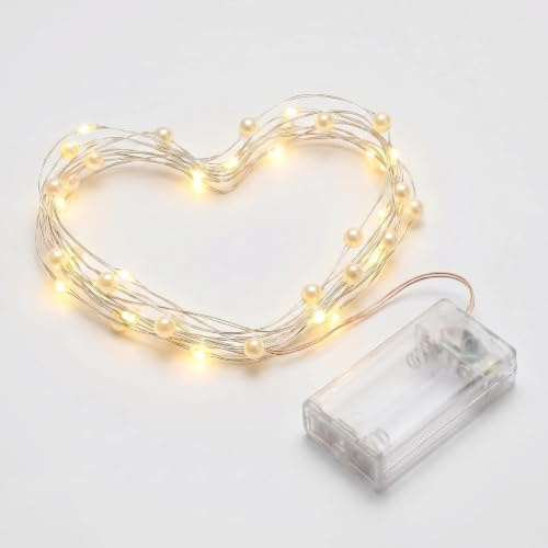 Mtbricey Battery Fairy Lights 2m 20 LED Copper Wire Warm White String Lights Micro Battery Powered Christmas Lights for Indoor Outdoor Bedroom Wedding Christmas Jars Camping Bottle Decor