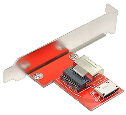 Chenyang Mini SAS SFF-8087 PCI-Express 4.0 a Oculink SFF-8611 SFF-8612 PCBA adattatore femmina con staffa