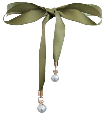 Wambere Hochzeit Brautgürtel Taillenband Damen Gürtel Perle Blumen Schärpe Kleid Gürte Brautjungfer Taille Für Frauen Stil Braut Prom Taillengürtel Hochzeit Schmuckgürtel Kleid Zubehör,Olivgrün