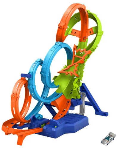 Hot Wheels Action 4 Loopings Crash Gefahr