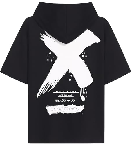 KENAIJING Sweat Manche Courte Homme Imprimé Hip Hop Tee Shirt
