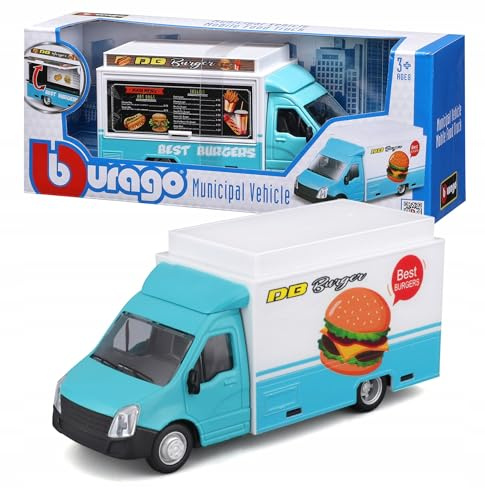 Blå lastbil FOD TRUCK BUS MODELL BBURAGO 18-32271