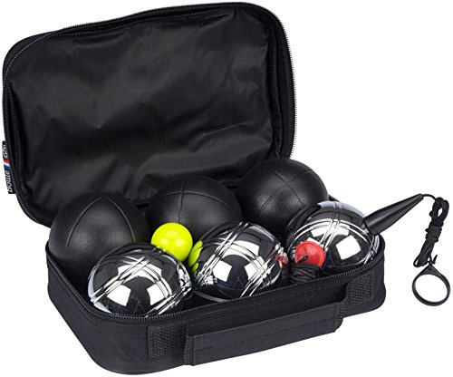 Get & Go Jeu de Boules de Lujo Boule Set, Black/Chrome, One Size