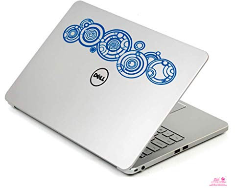 Artstickers. Doctor Who Gallifreyan 15 17 Laptop Sticker Decal for MacBook Pro Air Mac Laptop Blue Spilart Gift Registered Trademark