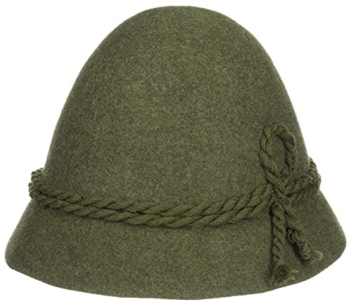 Lodenhut Manufaktur Cappello SchinderhannesManufaktur Feltro di Lana da camminatore 58 cm - Oliva