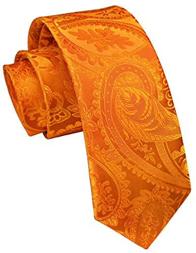 Enlision Skinny Ties for Men Classic 6cm Slim Necktie for Formal Wedding Business Party Paisley Striped Plaid...