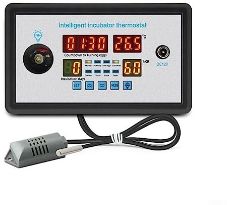 Incubateur d'œufs, thermostat intelligent 12 V 110 ℃ contrôle automatique de la température et de l'humidité ZFX-W9002 pour aquarium, terrarium, poulet