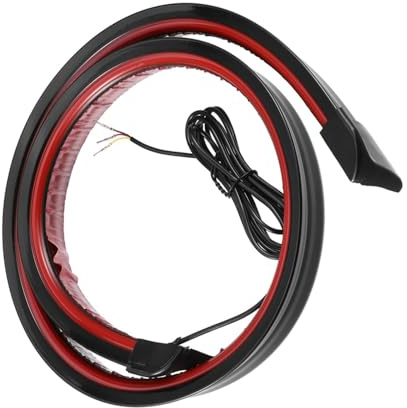 Baceyong - Tira de luces de freno trasero para coche LED, luz de freno de cola de ala, alerón de maletero de techo trasero,120 cm, flexible