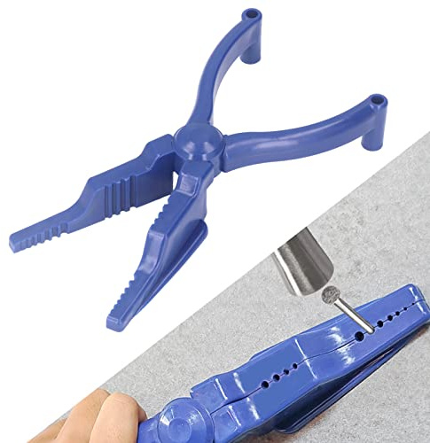 Akozon Pinza per Unghie, Pinza per Unghie Blu Pinza per Martellare Porta Chiodi Portatile Pinza per Martellare Protezione per Dita Strumento Manuale per Pinze di Sicurezza | Strumento Manuale di Sicurezza,Protezione Integrata,Design Portatile,Uso Domestico E Professionale