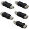 VISSQH 5 Pcs USB 2.0 Type-A Female to USB Type-B Male Connector,USB A to B Printer Converter USB A Converters Connectors for Printer, Scanner More