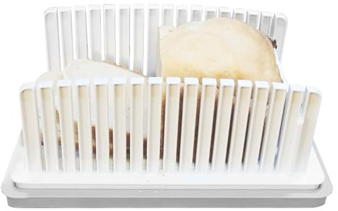 Tosto para hornear empalmador, cortador de pan | Batrillera plegable con bandeja - Herramienta de corte de grosor ajustable para vieiras, almuerzo, queso, jamón, sándwiches