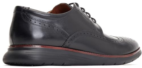Base London Flight Scarpe Nere in Stile Brogue in Pelle da Uomo - EUR 42