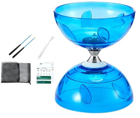 Yoyo Chino - Bola De Desarrollo De Doble Cabeza Portátil con De Malla Y Palos - Juguete De Habilidad De Yo-Yo Chino,para Vacaciones Interior Exterior Navidad Niños Escuela Hogar Aula Viaje