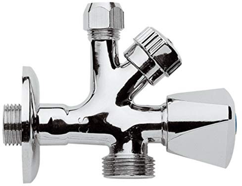 Remer - RUBINETTO COMBINATO 1/2'' sottolavabo e 3/4'' attacco lavatrice - 121T-AGE