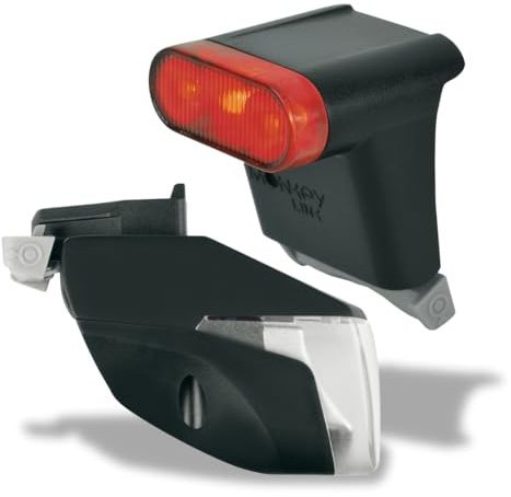 MonkeyLink ML-Light Set Connect 100 Lux Kit d'éclairage pour vélo électrique, Noir, Taille Unique