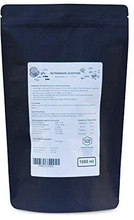 Nutramare Aquarium360 Spezial 750ml | Hochwertiges Fischfutter für Zierfische zur Aufzucht, Granulat mit Spirulina