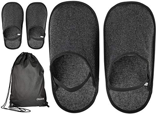 ONVAYA® Pantofole con elastico in sacchetto | soletta in ABS | copriscarpe | copriscarpe | pantofole per ospiti