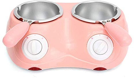 Calentador de Cera Fundidor de Chocolate Eléctrico Set de Fondue Calentador Control automático de Temperatura Anti escaldado con Olla extraíble Derrite la Cera