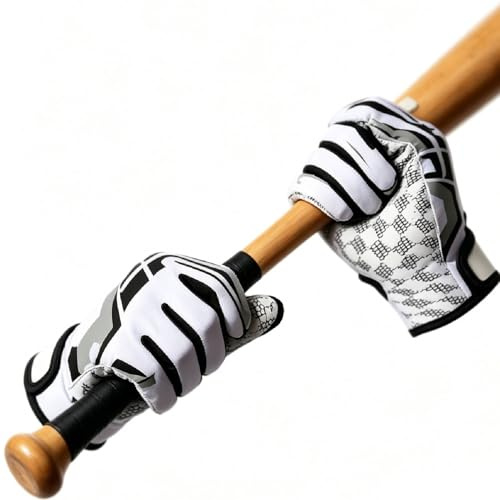 equlup Gants De Sport Antidérapants, Gants De Football Américain, Gants De Sport Respirants à Doigts Complets, Protection des Mains pour Le Baseball(L)