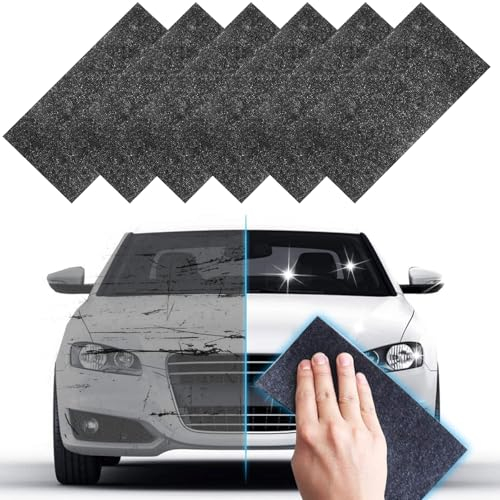 Wondora 6 piezas Nano Sparkle Cloth, Paños Anti Arañazos para el coche, borra arañazos trapo para coche, Nanomagic trapo car Scratch Remover para reparación de pintura a rayas