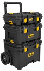 VITO - Chariot à outils XL sur roues L x P x H: 58 x 48 x 85 cm Valises d'atelier Amovibles et modulables