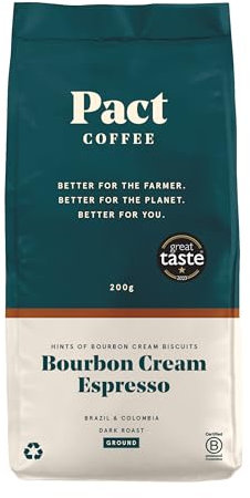 Pact Coffee Bourbon Cream Espresso Ground 200g