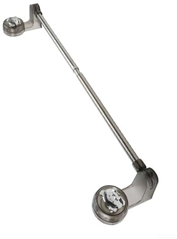 Toallero extensible ajustable con ventosa para baño, ducha, sin taladrar, adhesivo fuerte para paños de cocina, color negro, 30-60 cm o 50-100 cm