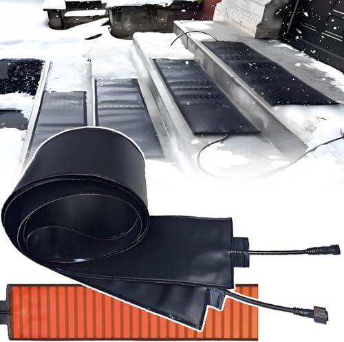 smafoseedding Household Snow Melting Mats Outdoor - Heat Tape For Roof,Gutters And Doors,Graphene Heating And De-Icing,Snow Melting Heating Pad,Width 12cm(4.72in) Curlable 150cm/4.9ft