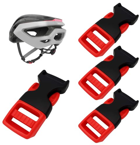 Terraxis 4 Piezas Clip de Barbilla para Casco, Cierre para Casco de Moto, Hebillas y Cierres, Liberación Rápida, Cierre para Mochila, para Otros Cascos, Mochilas y Correas