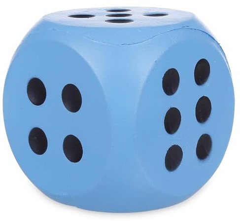 Anboor Squishies Dice Jumbo Slow Rising Scented Super Soft Squeeze Squishy Toys Stress Relief Present Collection (Blue, 9.5cm)