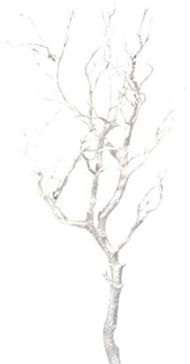 Ramo decorativo artificiale bianco con 95 cm in materiale PE – Ramo decorativo per vaso