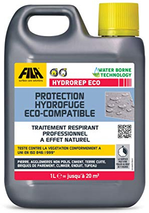 FILA Solutions HYDROREP ECO Hydrofuge Pierre Ciment Briques - 1L