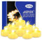 AGPTEK 12 Velas de Té LED con Temporizador, Luz Blanca Cálida Parpadeante LED Con Función de Temporizador, 6 Horas Encendidas y 18 Horas Apagadas, Paquete de 12 Velas sin Llama Alimentada por Pilas