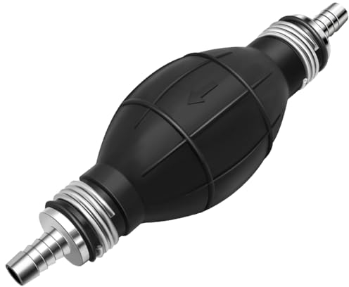 Yvyan 8 mm Pompa Manuale per Carburante, Lampadina Pompa, Gasolio Pompetta, per auto, navi, per carburante, benzina, gas e diesel.