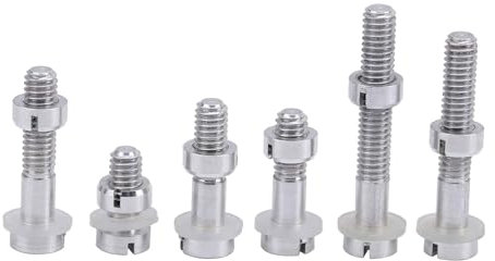 THINCAN Confezione da 6 giradischi, gusci per la testa, viti per kit di montaggio e assemblaggi per lettore hardware, parti dadi in metallo