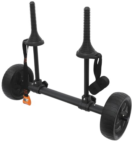 Carro de transporte de canoa 3 en 1, multifuncional, 6-28 cm, ajustable, de aleación de aluminio, para carros de barco, kayak, canoa, carritos de transporte