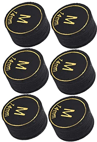 6st 14 Mm Biljardkösspetsar, Ersättningsspetsar för Biljardköer för Biljardköer och Snooker (M