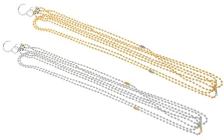 Gogogmee 2stücke Volleyball Netz Messkette Gold Und Silber Tragbares Volleyball Schiedsrichter Messwerkzeug Für Präzise Netz Höhenmessung Leicht Und Kompakt Für Einfachen Transport