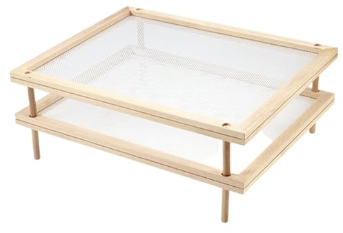 Séchoir à pâtes en bois avec déshydratation - Déshydrateur alimentaire amovible en bois poli empilable |