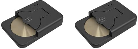 Aboiled 2X USB C Coin Cells Button Battery Charger for LIR1025/1220/1254/1620/1632/2016/2025/2032/2430 Button Battery Charger A