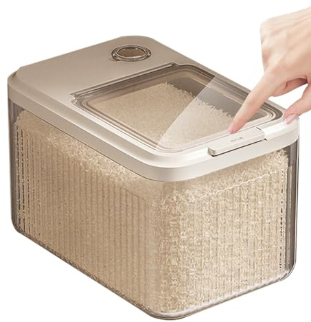 Qfdiwr Contenitore Per Cibo Per Animali Domestici, S/M/L Grande Capacità Contenitore Antiparassitario Per Croccantini Con Misurino Per Cane, Gatto, Cereali, Riserva Alimentare, Per Cucina, Magazzino