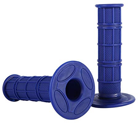22mm Handlebar Grips, 7/8 Inch 22mm Silicone handlebar Grips Non-slip Motorcross Grips Motorcycle Handlebar Grips Motocross Hand Grips for Dirt Bike Pit Bike Motorcycle(Blue)