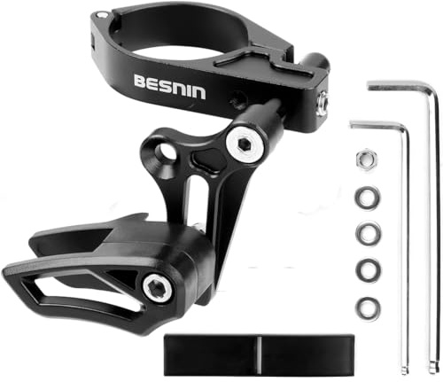 BESNIN Chain Guide Mountain Bike Chain Guide Bike MTB Chain Guide Bash Guard Bicycle Chain Protector 7075 Aluminium Alloy+ABS Plastic