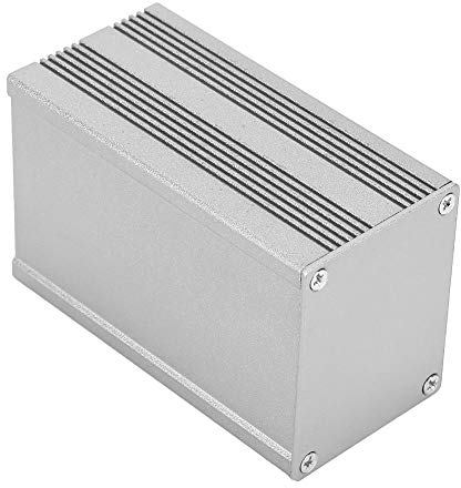 Contenitore in alluminio, custodia in alluminio Strumento a circuito stampato Scatola di raffreddamento in alluminio Custodia per progetto elettronico Custodia fai da te, 40 × 50 × 80mm