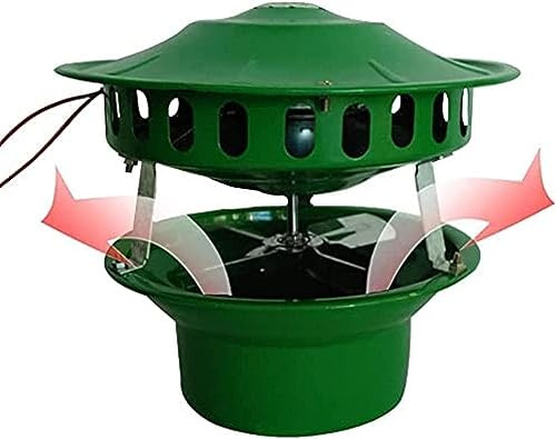 CHEFFS Chimney Fan 80W Electric Chimney Fan Chimney Fan Chimney Fan Flue Chimney Exhaust Fan Fan for BBQ Hut Fireplace Thermo Stove Wood Oven