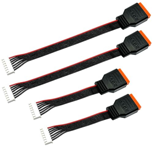 4Pcs JST-XH Balance Cable 2-6S 3S Lipo Battery Balance Charger Extend Expansion Plug Leads Adapter Conversion Line for RC Vehicles Lipo Battery Charging