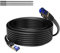 Mygatti 30M CAT 7 wasserdichtes RJ45 Ethernet Netzwerkkabel für den Außenbereich,direkt verlegbar,10 Gigabit Ethernet,SFTP,LAN und Patchkabel–Schwarz,30 mt mit 15 Kabelbindern