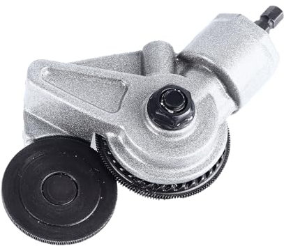 Accesorio de Corte de Láminas, Adaptador de Taladro Eléctrico a Cortador de Láminas Engranaje de Acero Ti para Cortar Láminas de Hierro Delgadas