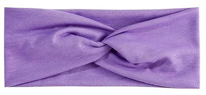 SYSUII 5 fasce per capelli da donna, tinta unita, larghe, elastiche, morbide, estive, per allenamento, yoga, sport, per corsa, fitness, lilla chiaro