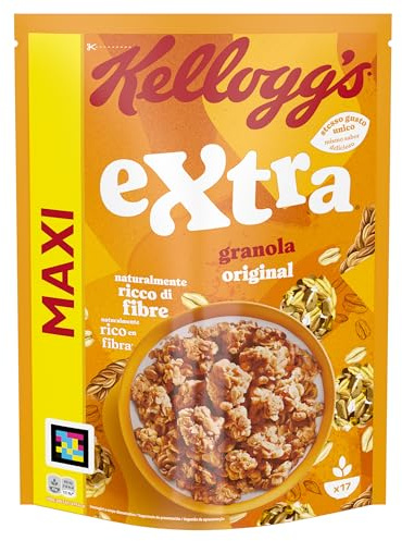 Kellogg's Cereali Extra | Gusto Classico | Granola con Avena Croccante | Maxi Confezione Singola da 800g (1 x 800g)